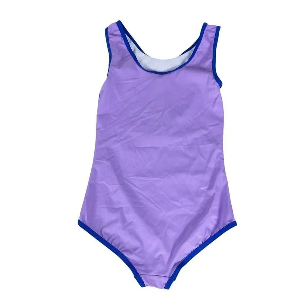 Boden Girls Rainbow Heart One-Piece Swimsuit size 11-12 NEW